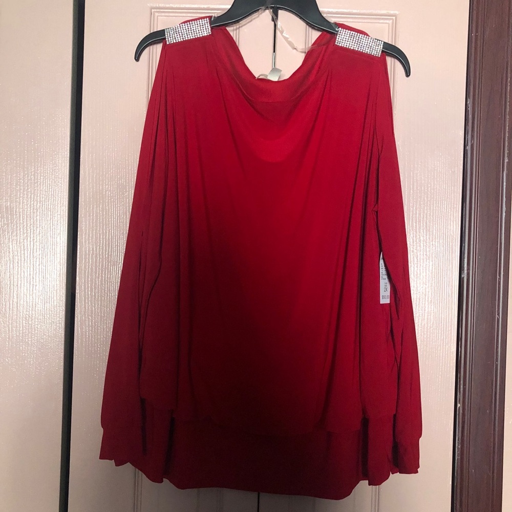Red long sleeve shirt